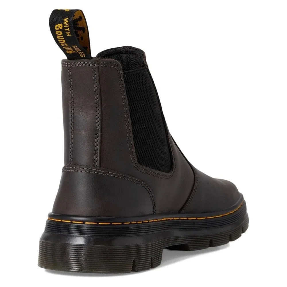 Dr. Martens Embury Gunmetal Leather Chelsea Boots Mens 10 Wyoming 26964020 New